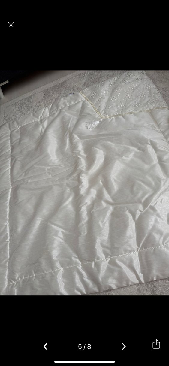 Beyaz Nakışlı Bebek Uyku Seti - Görsel 5