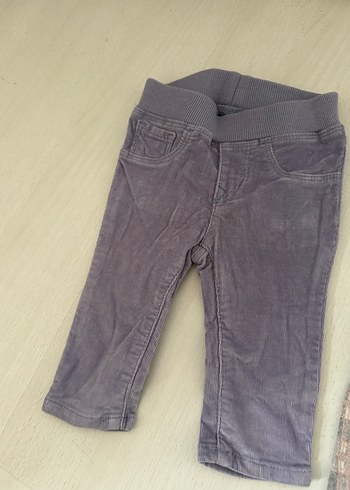 Kızlar için Gri Esnek Bel Denim Pantolon - Görsel 4