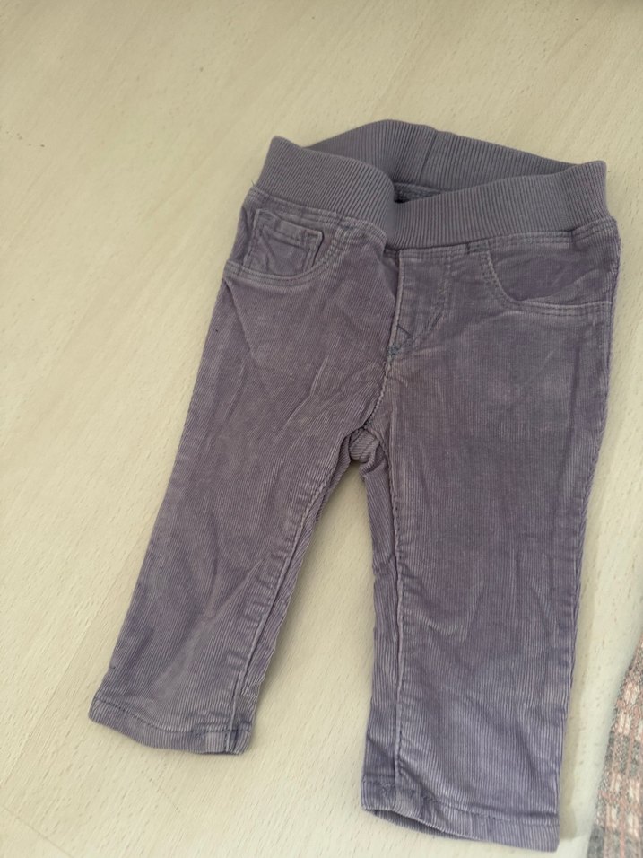 Kızlar için Gri Esnek Bel Denim Pantolon - Görsel 4