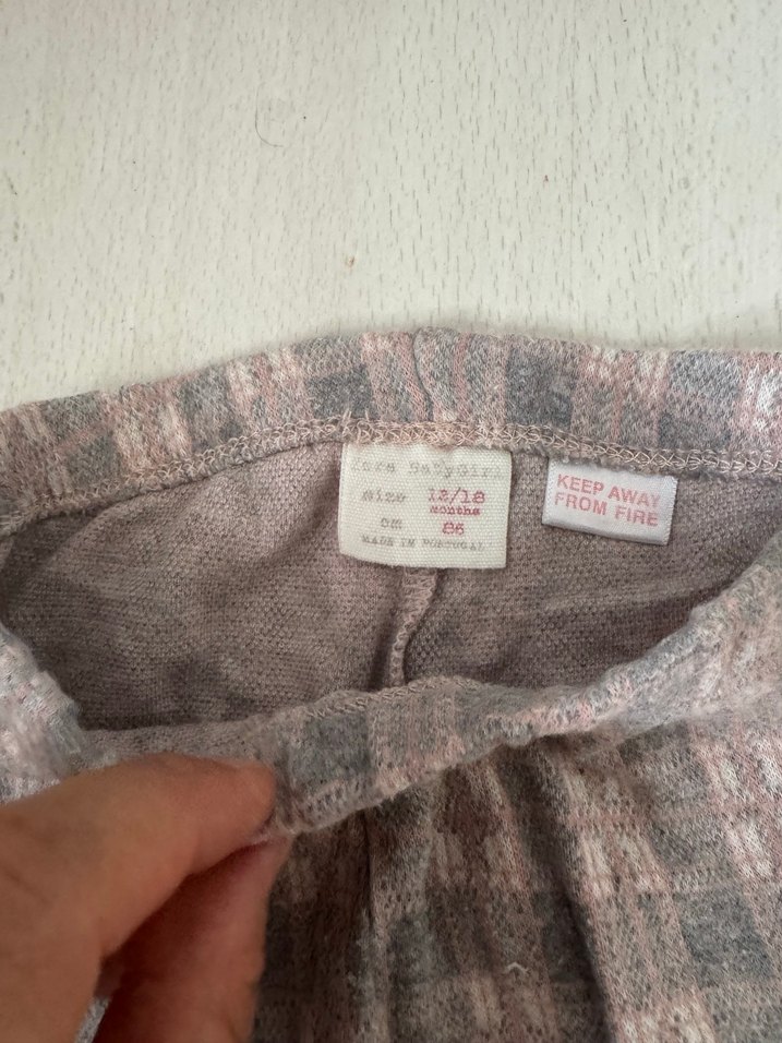 Kızlar için Gri Esnek Bel Denim Pantolon - Görsel 3