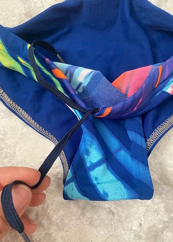 Erkek Çocuk Desenli ve Düz Mavi Mayo - Görsel 4