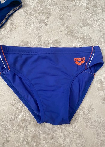 Erkek Çocuk Desenli ve Düz Mavi Mayo - Görsel 3