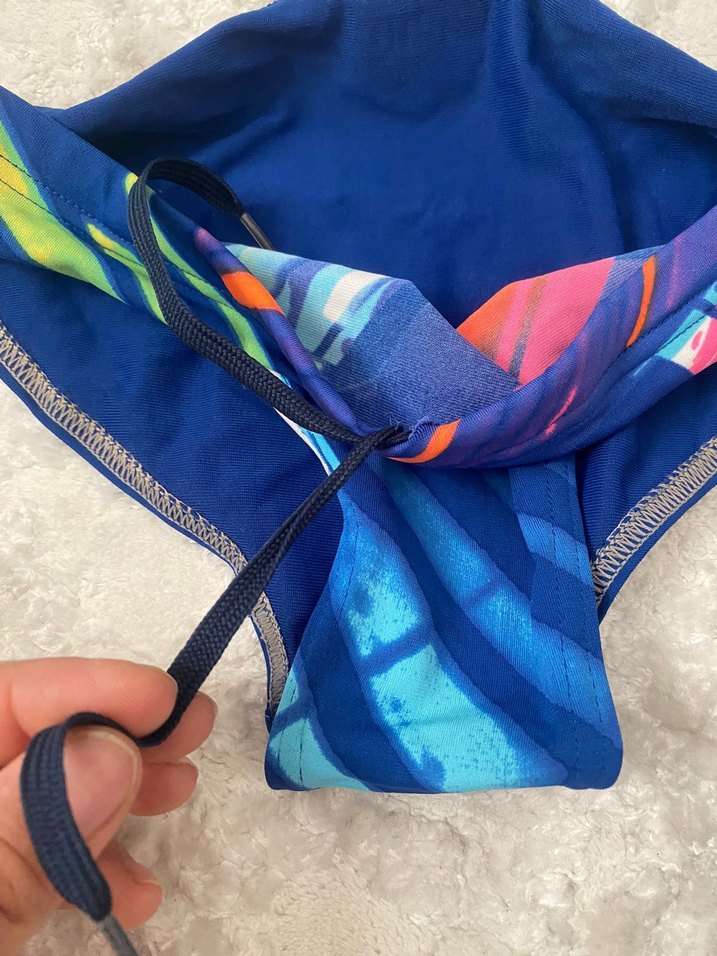 Erkek Çocuk Desenli ve Düz Mavi Mayo - Görsel 4