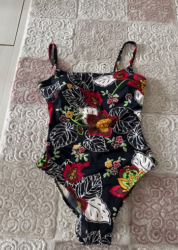 Çiçek Desenli Bohem Strappy Mayo zeki triko