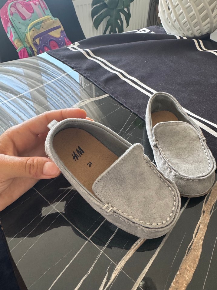 Gri Süet Tokalı Erkek Çocuk Ayakkabısı - Görsel 2