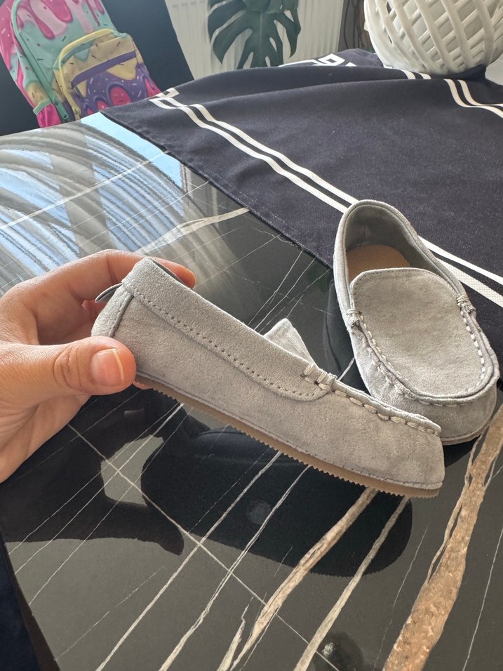 Gri Süet Tokalı Erkek Çocuk Ayakkabısı - Görsel 3