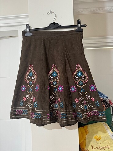 Benetton Xs beden Benetton marka kadife etek