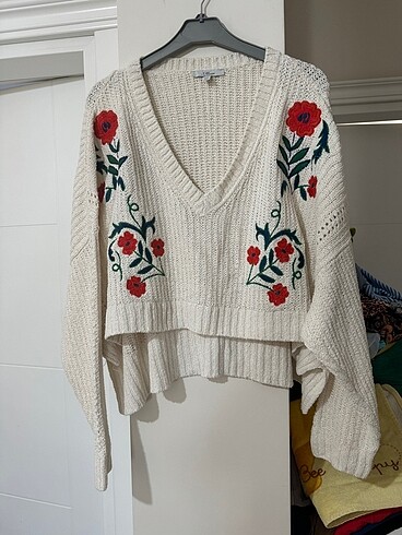 xl Beden Mavi marka oversize kazak