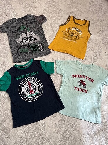 H&M 3-4 yaş tshrtler hepsi