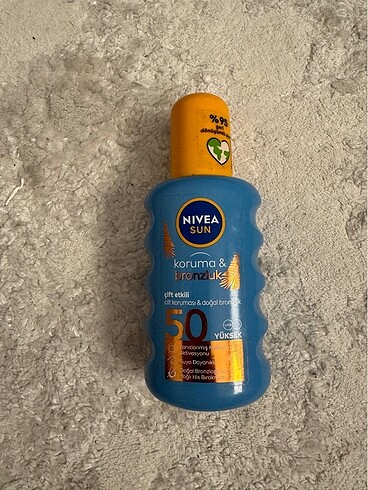 Nivea sun bronzluk ve koruma full doludur