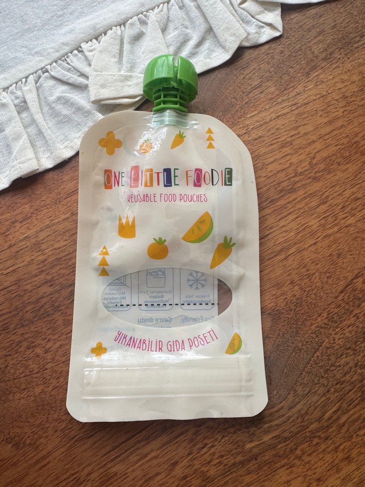 Turuncu Pastel Yeniden Kullanılabilir Mama Poşeti - Görsel 2