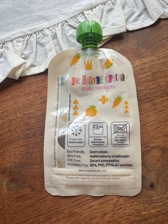 Turuncu Pastel Yeniden Kullanılabilir Mama Poşeti - Görsel 3