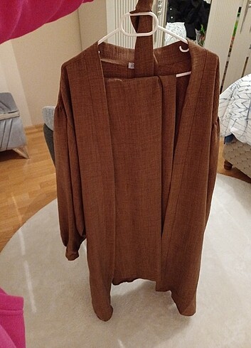 Zara Mango kadin kimono ikili takım