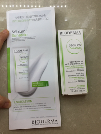 Bioderma akneye meyilli ciltler için yatıştırıcı krem