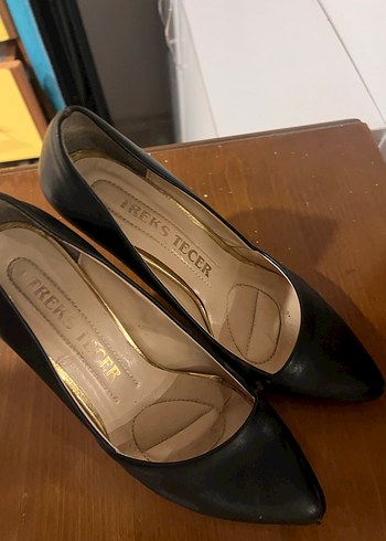 Siyah Tokalı Stiletto Topuklu Kadın Ayakkabı - Görsel 6