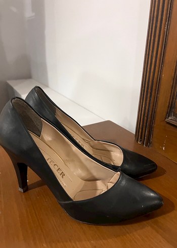 Siyah Tokalı Stiletto Topuklu Kadın Ayakkabı - Görsel 8