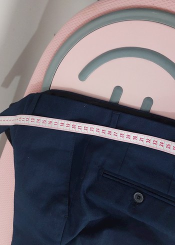 sıfır lacivert kumaş pantolon - Görsel 5