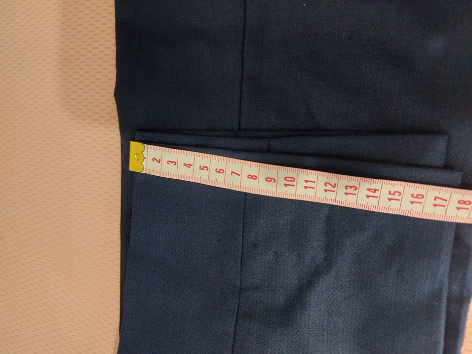 sıfır lacivert kumaş pantolon - Görsel 4