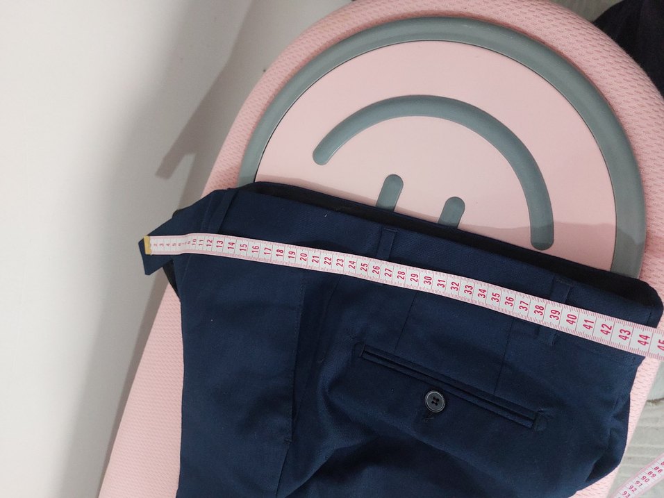 sıfır lacivert kumaş pantolon - Görsel 5