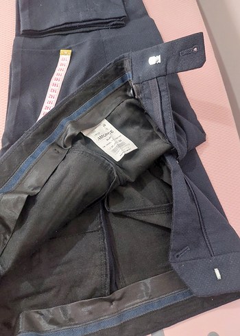 Lacivert sıfır Kumaş Pantolon - Görsel 3