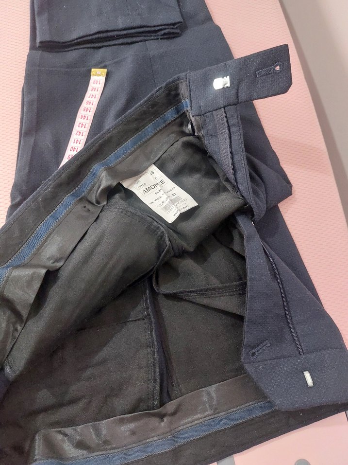 Lacivert sıfır Kumaş Pantolon - Görsel 3