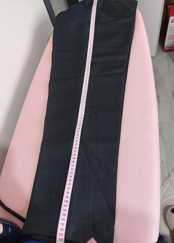 sıfır grimsi desenli erkek kumaş pantolon - Görsel 4