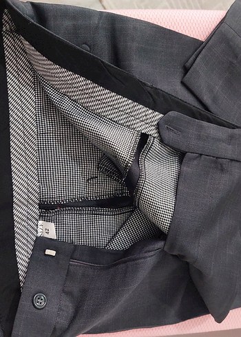 sıfır grimsi desenli erkek kumaş pantolon - Görsel 2