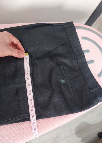 sıfır grimsi desenli erkek kumaş pantolon - Görsel 3