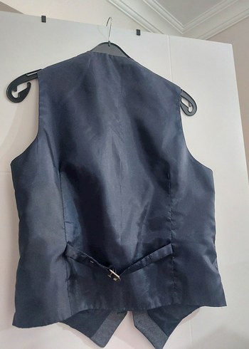 Düğmeli Gri Erkek Yelek - Görsel 3