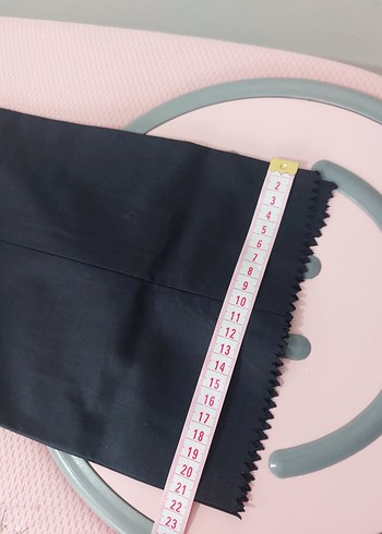 sıfır Düz Siyah kumaş pantolon - Görsel 4