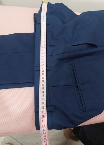 sıfır  Lacivert Erkek Kumaş Pantolon - Görsel 4