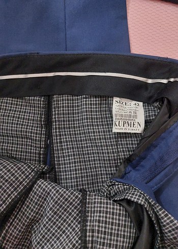 sıfır  Lacivert Erkek Kumaş Pantolon - Görsel 3