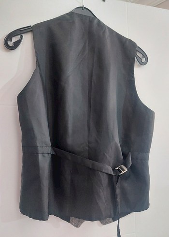 Düğmeli Gri Erkek Yelek - Görsel 3