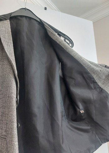 Düğmeli Gri Erkek Yelek - Görsel 2