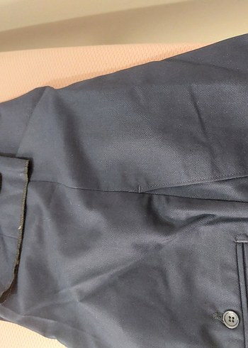 sıfır lacivert kumaş pantolon - Görsel 6