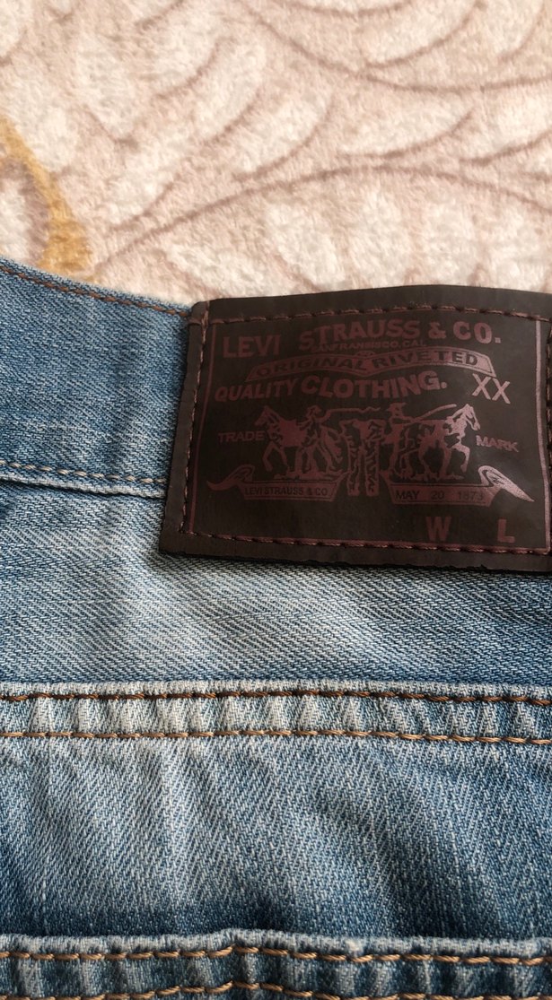 Erkek Mavi Kuşaklı Bol Kesim Denim Pantolon - Görsel 2