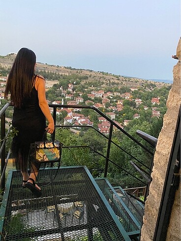 m Beden siyah Renk Koton elbise