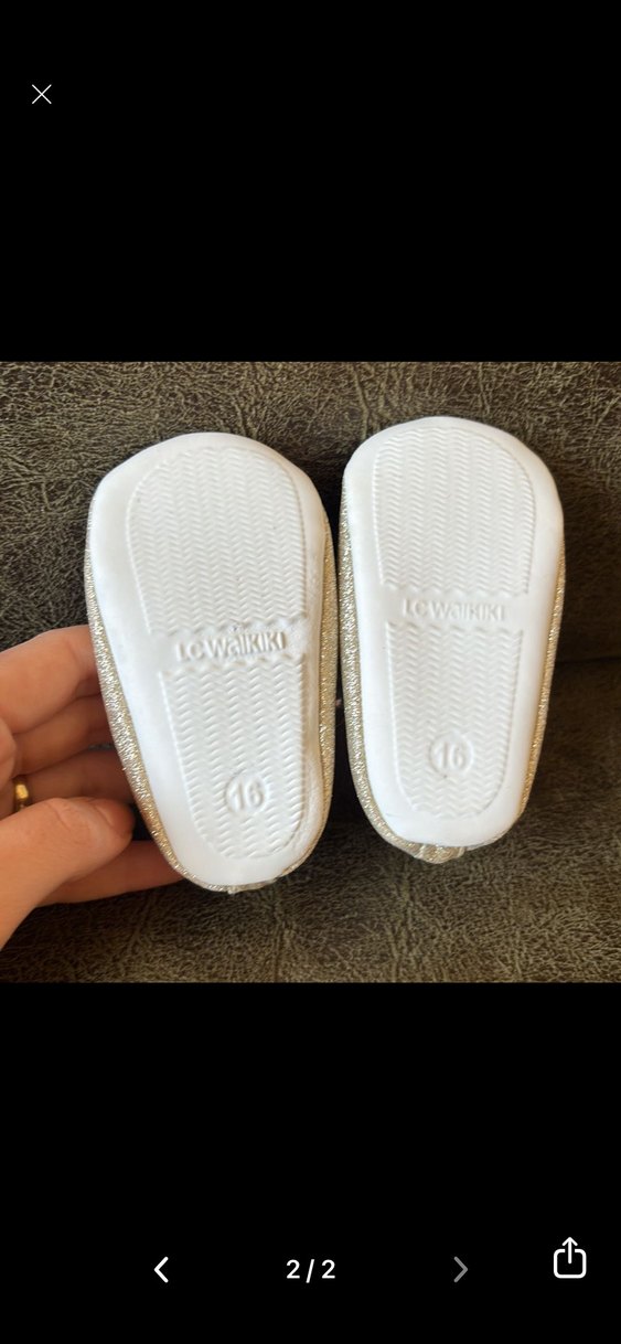 Parlak Altın Babet  ayakkabı - Görsel 2