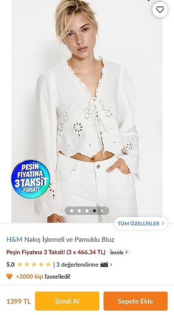 Dantel bluz