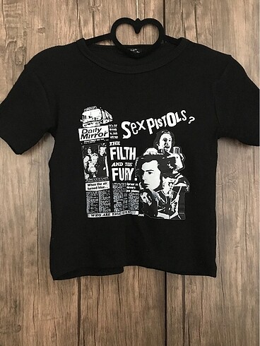 Y2k Sex Pistols Baskılı Crop