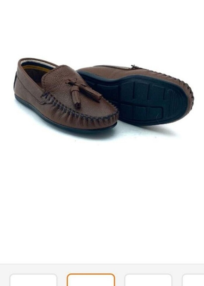 Erkek Çocuk Deri Babet Ayakkabı - Görsel 2