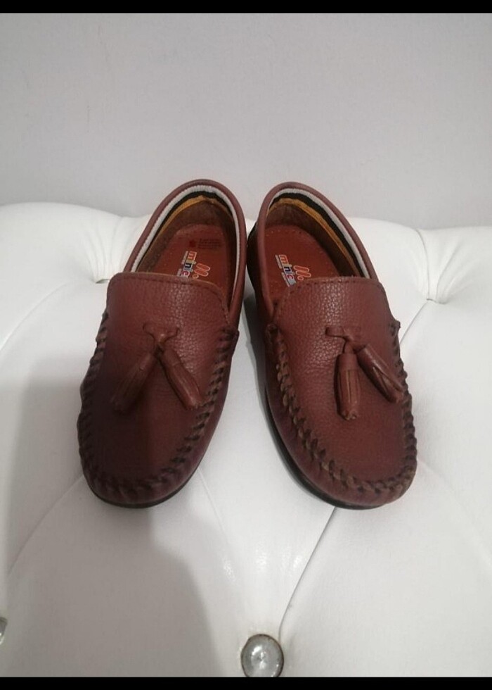 Erkek Çocuk Deri Babet Ayakkabı - Görsel 4