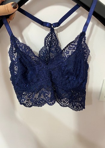 Lacivert Dantel Parisian Goth Bralet