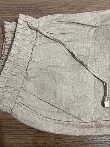 xl Beden camel Renk Keten pantolon