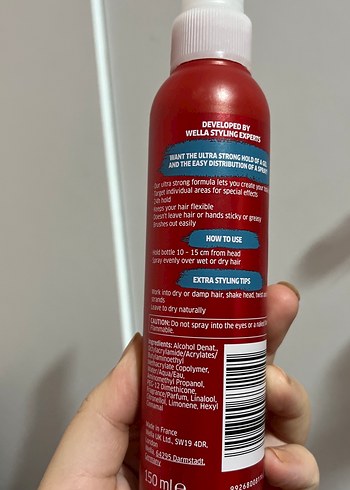 Wella Shockwaves Ultra Strong Saç Spreyi - Görsel 2