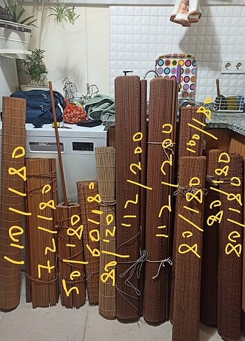 Bambu stor perde jaluzi