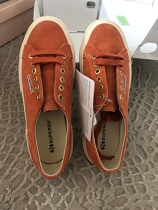 Süet Somon rengi Superga