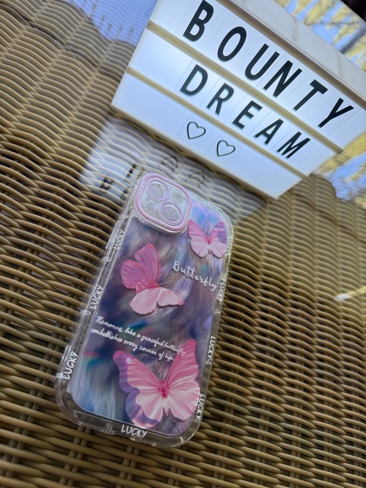 Kelebek desenli iPhone 15 Telefon Kılıfı - Görsel 2