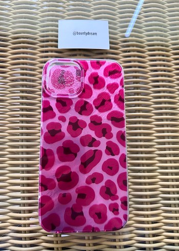 Parlak Pembe Leopar desenli iPhone 13/14 Telefon Kılıfı - Görsel 3
