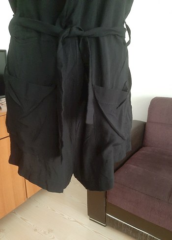 Siyah şortlu tulum - Görsel 6